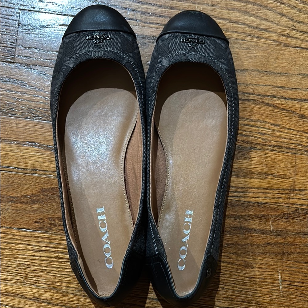 Coach Monochrome Patterned Flats
